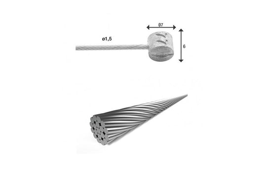 Xlc kabel rem a binnen 2.00 ton brx85