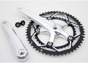 crankstel Race 8 9v 53 39 alu zilver