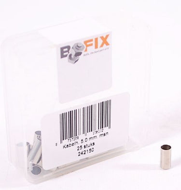 Kabelhoedje Bofix ø5.0mm messing (25 stuks)