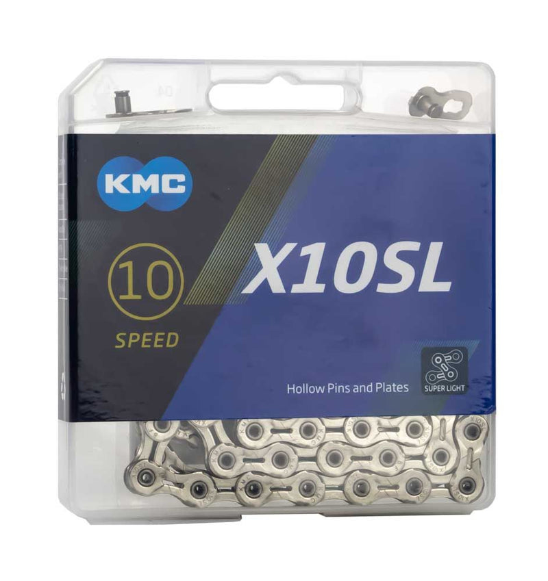 Afbeelding laden in galerijviewer, KMC X10SL Zilveren Super Light Fietsketting

