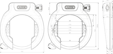Abus Amparo 2.0 4750 XL Fietslot Zwart