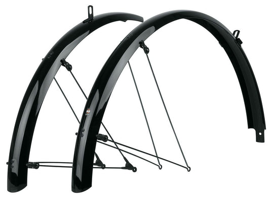 Sks spatbordset 27.5 - 29 bluemels basic 65mm zwart pvc