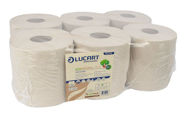 Primp poetspapier lucart eco natural midirol havana 6-rollen
