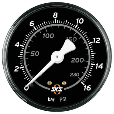 Sks pompd manometer 63mm 16 bar zw