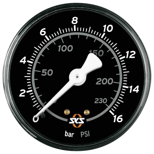 Sks pompd manometer 63mm 16 bar zw