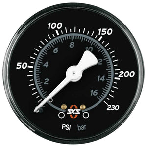 Sks pompd manometer 63mm 230 psi zw
