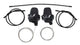 Shimano schakel set rv400 friction 7-sp triple met kabels zwart