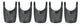 Eurofender spatlap ef spoiler pvc 58mm zw set a 5