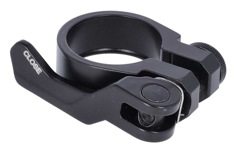 Load image into Gallery viewer, Ursus zadelpenklem 31,8mm met snelspanner zwart
