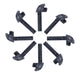 Eurofender spatd ef bev clip pvc zw set a 8