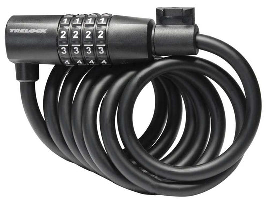 Trelock sk108 spiraalkabelslot code 180 8mm zwart