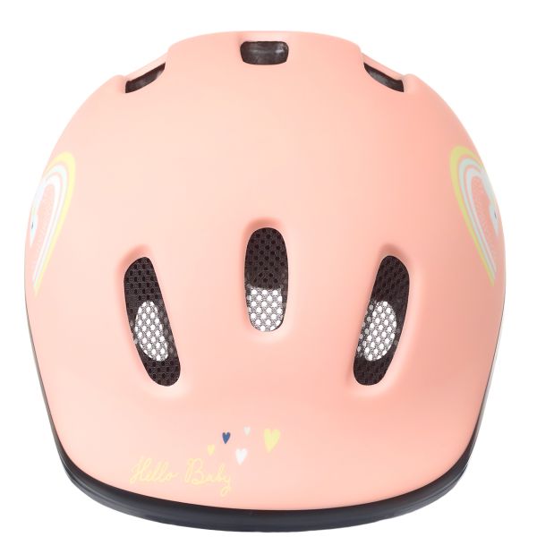 Load image into Gallery viewer, Polisport baby helm happy rainbow xxs 44-48 cm roze
