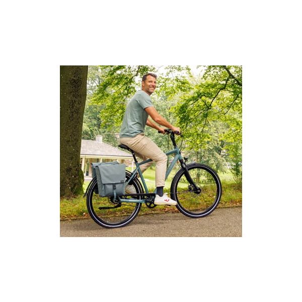 Load image into Gallery viewer, Burgers - new looxs tas new looxs tulum afneembaar dubbel grijs groen | 32l
