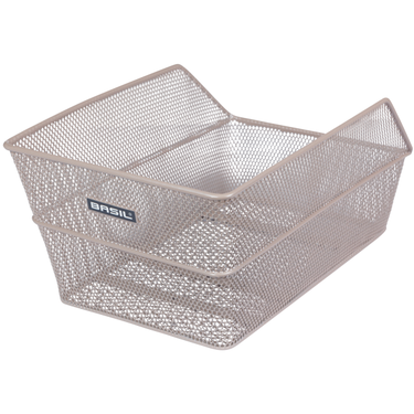 Basil fietsmand cento achtermand 24 x 38,5 x 11 cm - nude metallic