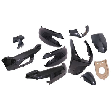 Edge plaatset 9-delig voor peugeot new vivacity vanaf bouwjaar 2008 50cc 2 4t - metallic zwart