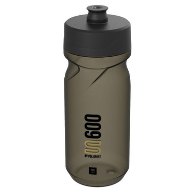 Polisport bidon met schroefdop s600 - 600ml restyle - transparant zwart zwart