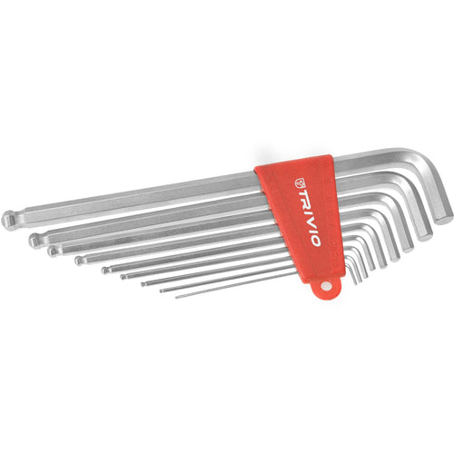 Trivio - fietsgereedschap inbussleutelset 9-delig 1.5-2-2.5-3-4-5-6-8-10mm