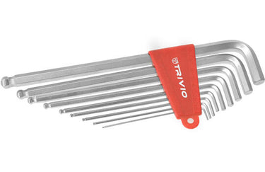 Trivio - fietsgereedschap inbussleutelset 9-delig 1.5-2-2.5-3-4-5-6-8-10mm