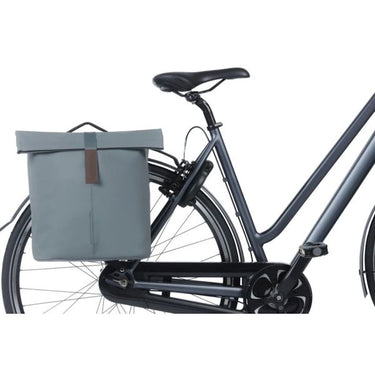 Basil dubbele fietstas city mik 28-32 liter - graphite blue