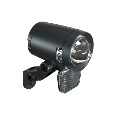 Koplamp Herrmans H-Black Pro dynamo - aan uit functie - met houder - 200 lumen