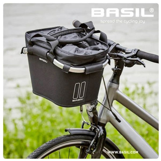 Basil Classic Carry All KF – fietsmand – voorop - zwart