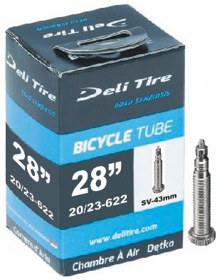 Deli tire inner tube sv15 28 inch race 18/25-622 43 mm french