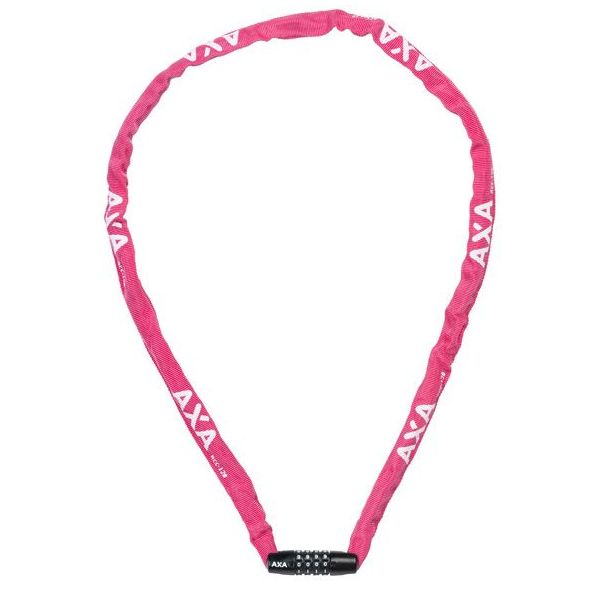 Load image into Gallery viewer, Axa kettingslot rigid rcc code 120x3,5 met polyester hoes - roze
