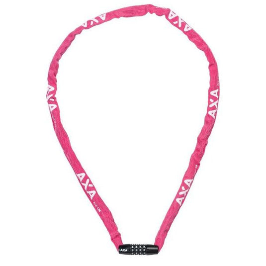 Axa kettingslot rigid rcc code 120x3,5 met polyester hoes - roze