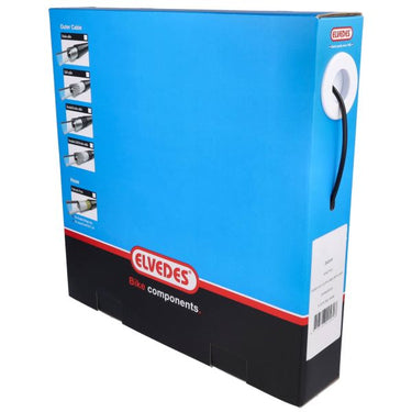 Elvedes dropper buitenkabel 3,65mm rol 30m zwart superflex