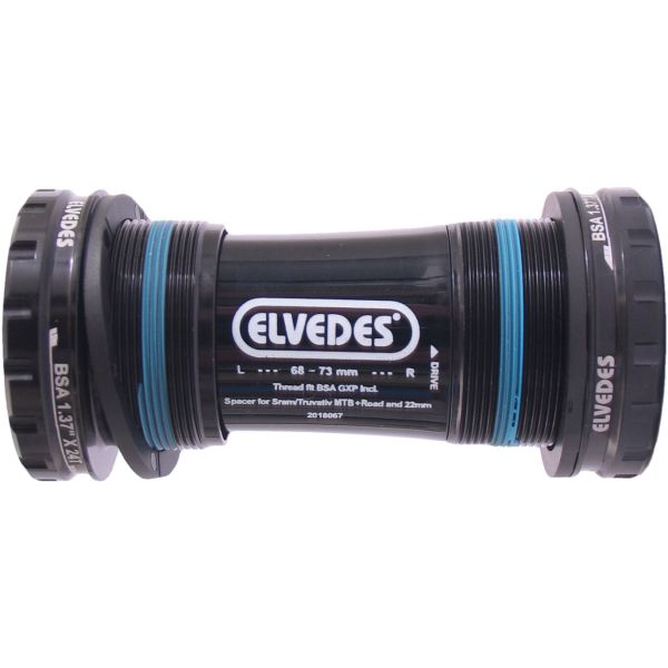 Load image into Gallery viewer, Trapas Elvedes Hollowtech Sram Truvativ Mtb Race Zwart
