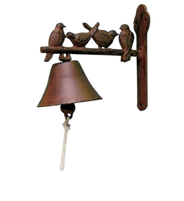 Esschert design deurbel 22x11x19cm gietijzer vogels