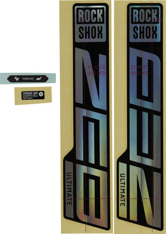 Rockshox decal kit sticker set for zeb ultimate as of 2021 model