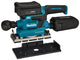 Makita dbo381rtju | accu vlakschuurmachine | 18v | li-ion | 2 x 5,0 ah accu en snellader | met aws zender | in mbox - dbo381rtju