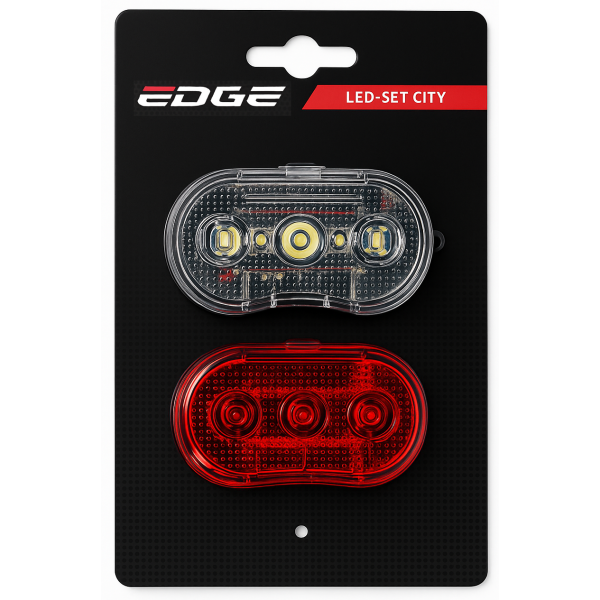 Load image into Gallery viewer, Edge verlichtingset city - 3 led - voor + achter - inclusief batterijen
