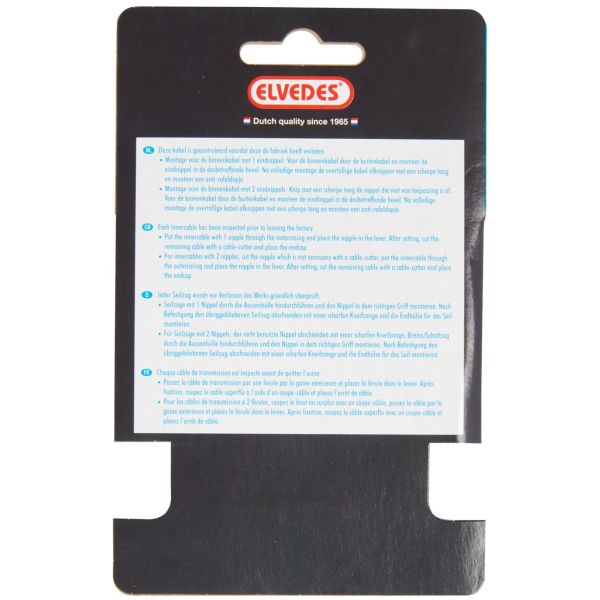 Load image into Gallery viewer, Elvedes Rem binnenkabel 2250mm RVS V-nippel 6412 27RVS-49
