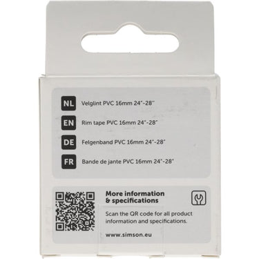Simson velglint 24i -28i 16mm breed pvc