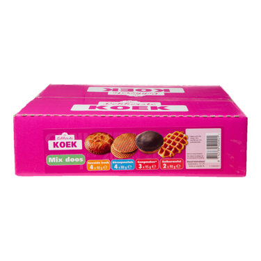 De lekkerste mixdoos koeken per stuk verpakt (13 stuks)