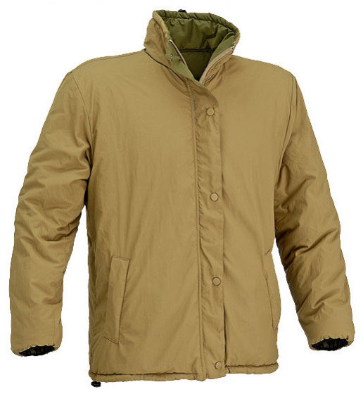 outdoor jacket Giacca men's nylon olive green/beige size S