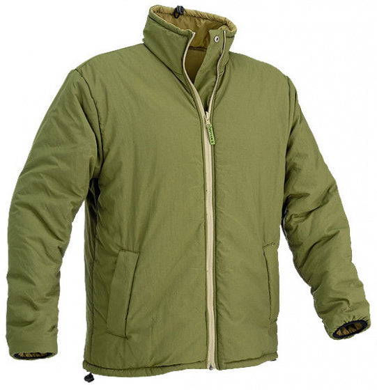 outdoor jacket Giacca men's nylon olive green/beige size S