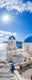 Dekoidea Deursticker Aegean Sea 83 x 210 cm vinyl wit blauw