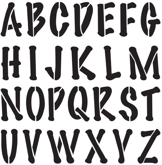 Delta • stencil mania x1 poster alphabet 9cm.