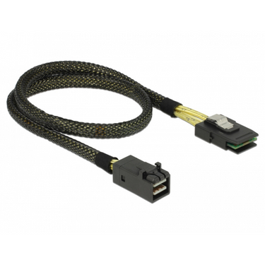 Delock mini sas hd sff-8643 > mini sas sff-8087, 0,5m kabel (zwart, 83388)