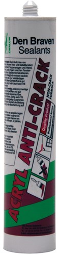 Afbeelding laden in galerijviewer, Den braven zwaluw acrylaatkit anti-crack 310ml wit - 11615201 - 11615201
