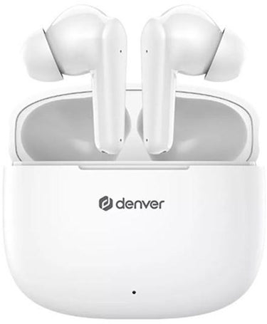 Enzo denver bluetooth draadloze earbuds compact + oplaadcase wit - 7120860