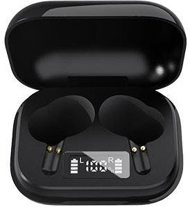 Enzo denver bluetooth draadloze earbuds + oplaadcase zwart - 7120850
