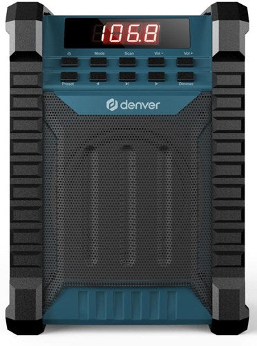 Enzo denver bouwradio met fm en bluetooth oplaadbaar - 8140350