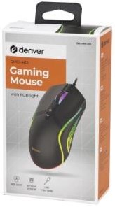 Afbeelding laden in galerijviewer, Enzo denver optische gaming muis bedraad usb rgb licht zwart - 9510055
