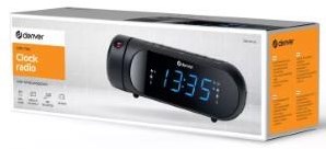 Afbeelding laden in galerijviewer, Enzo denver wekkerradio met projectie led dual alarm zwart + usb poort - 8140230
