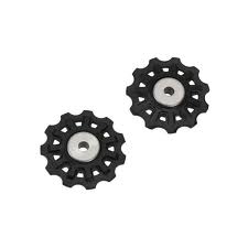 derailleur wheels SP856 11 teeth 2 pieces black/red