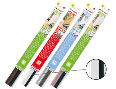 Fix-o-moll dorpelstrip deurborstel - 1m - transparant